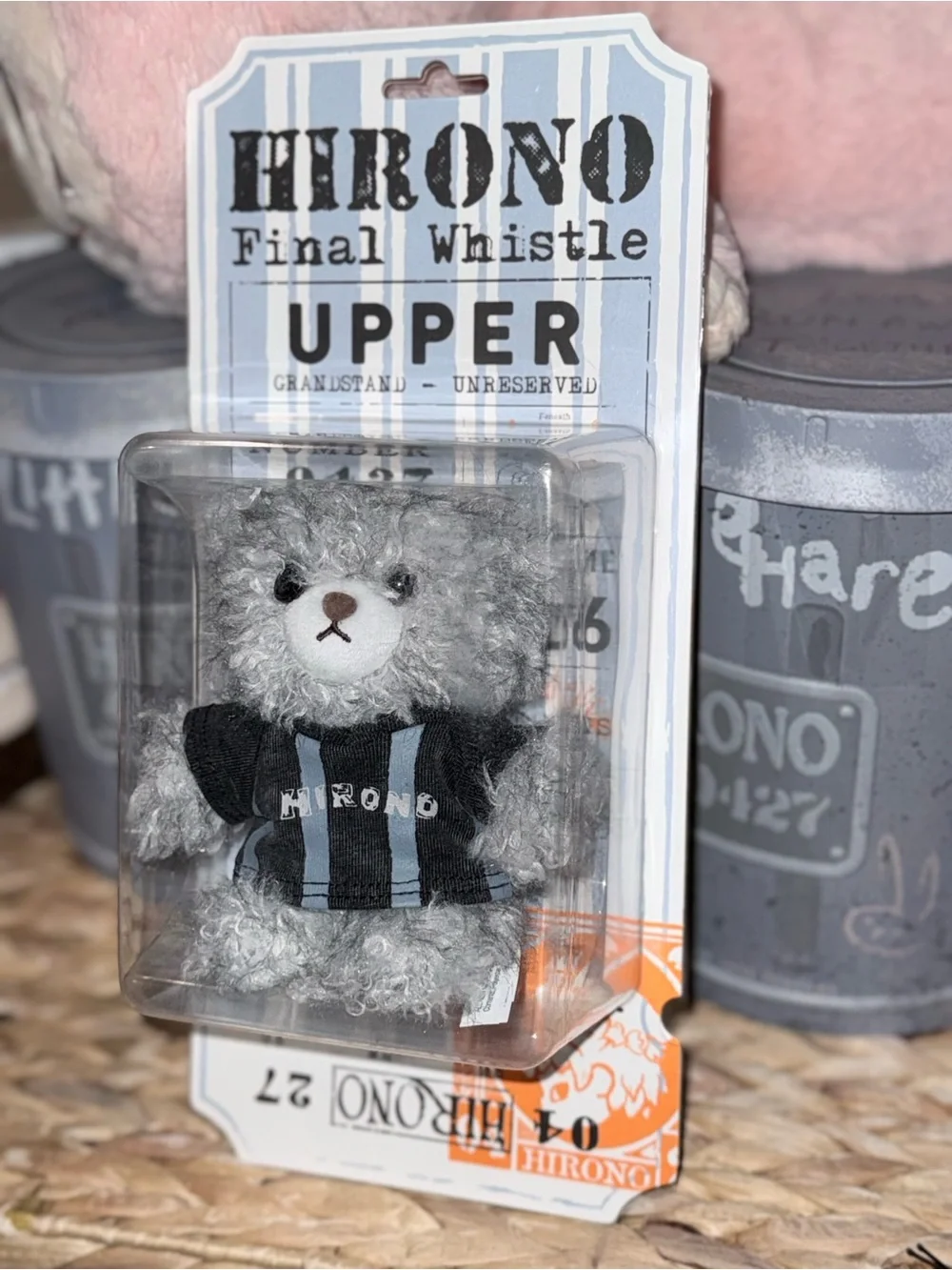 Hirono Final Whistle “Upper” Bear Plush Doll Blister Pack – New Sealed